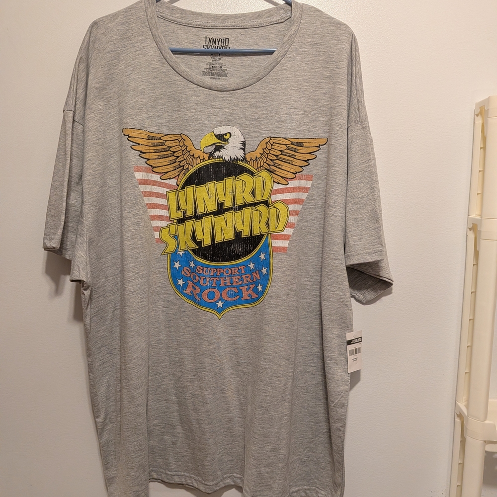Lynyrd Skynyrd Gray Graphic T-Shirt for Men